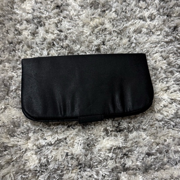 Vintage Steve Madden Black Clutch Y2K Evening Bag w/ Mirror - Picture 3 of 6